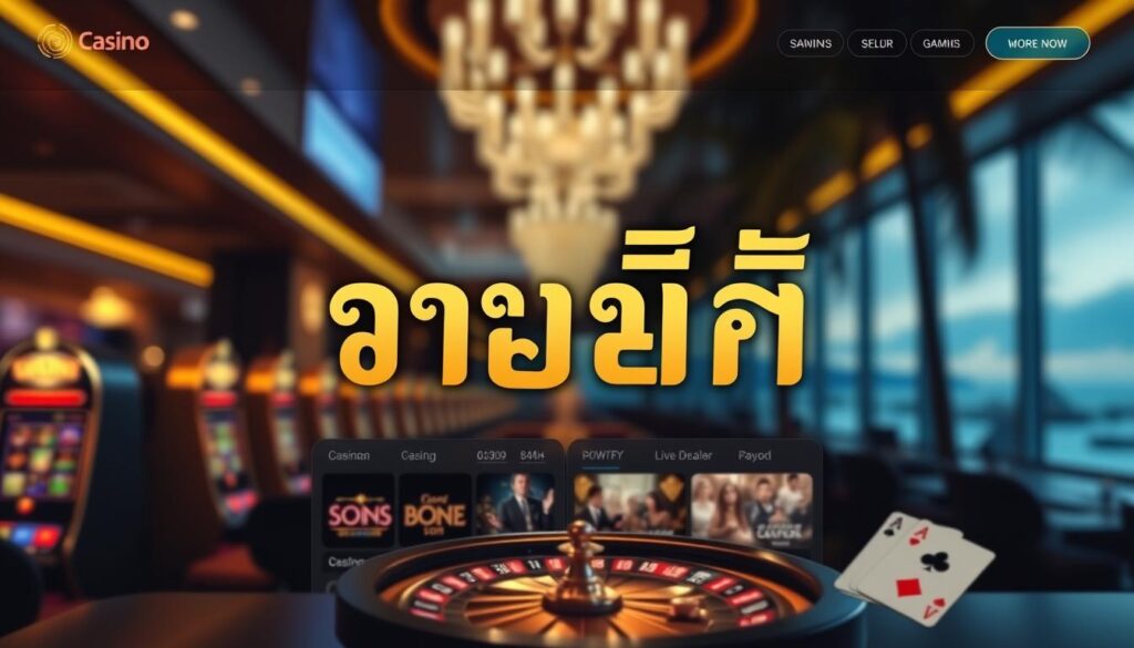 บริการคาสิโนออนไลน์