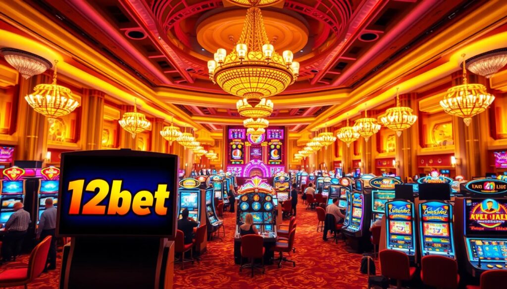 เกมสล็อตและ live casino บน 12bet line